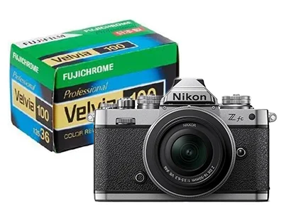カメラとフィルムの画像